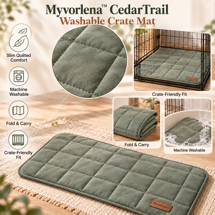 Myvorlena™ CedarTrail Washable Crate Mat