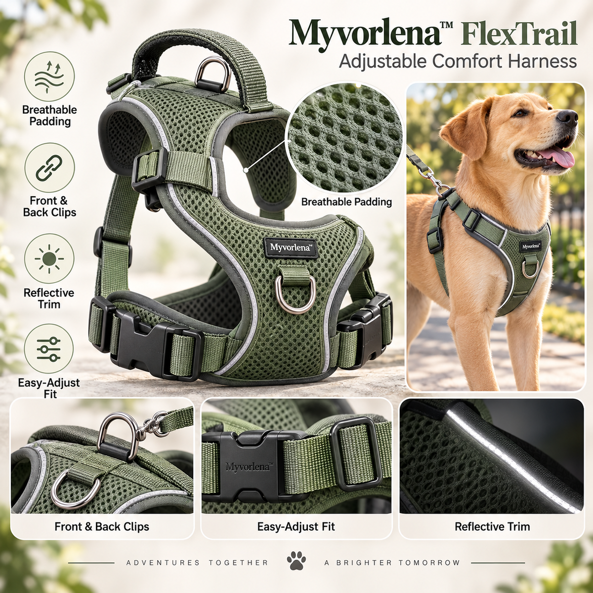 Myvorlena™ FlexTrail Adjustable Comfort Harness