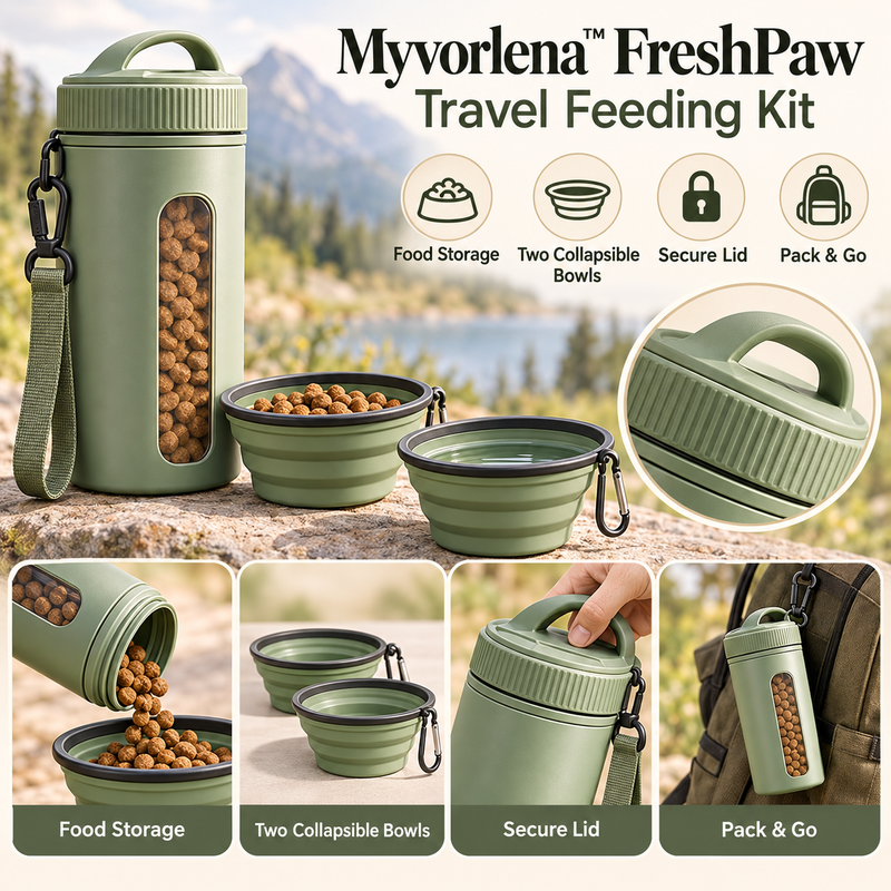 Myvorlena™ FreshPaw Travel Feeding Kit
