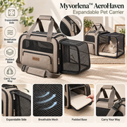 Myvorlena™ AeroHaven Expandable Pet Carrier