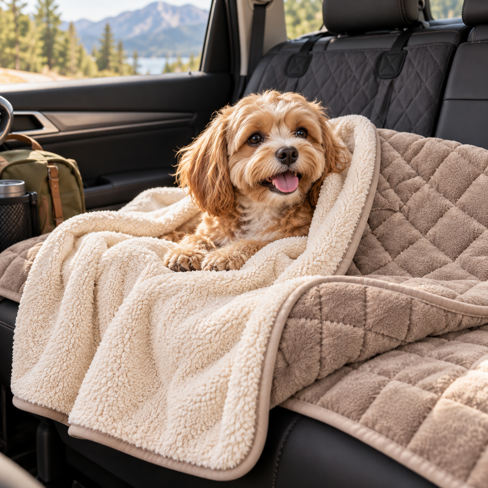 Myvorlena™ CozyHarbor Reversible Pet Blanket