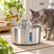 Myvorlena™ PureStream Stainless Steel Pet Fountain
