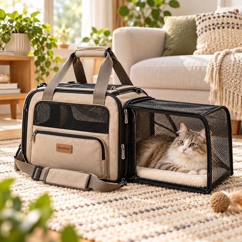 Myvorlena™ AeroHaven Expandable Pet Carrier